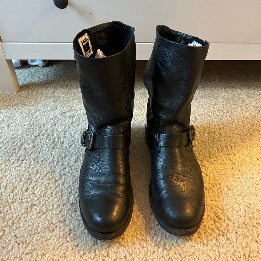 FRYE black leather boots